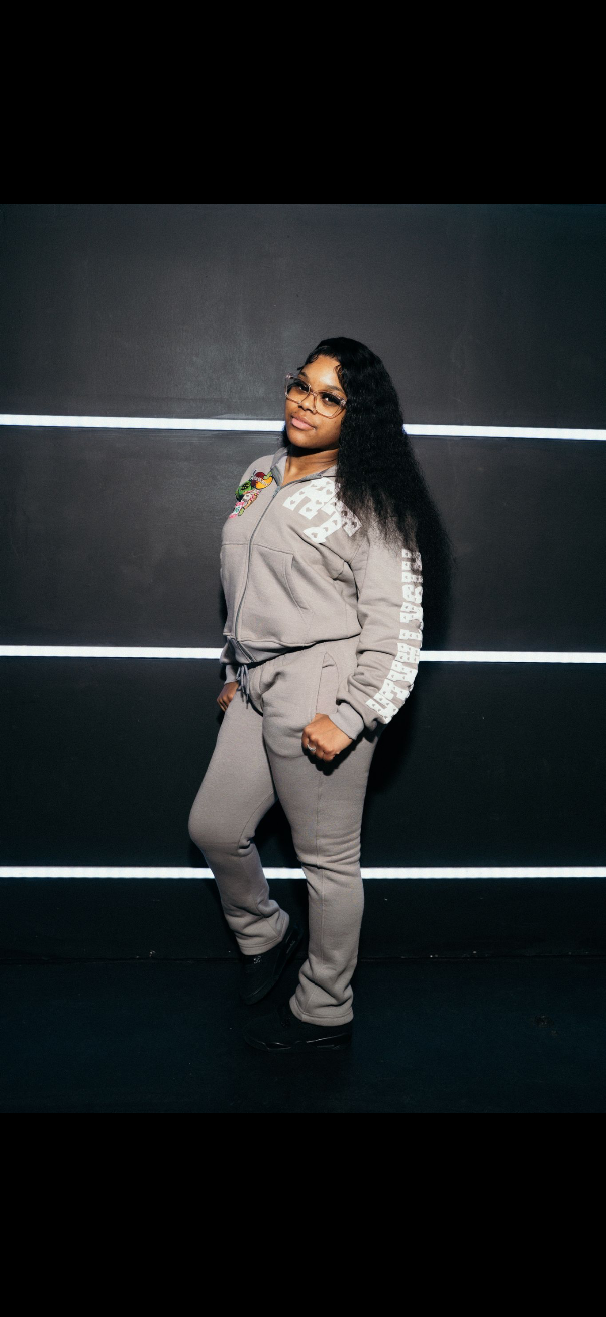 Grey sweatsuit