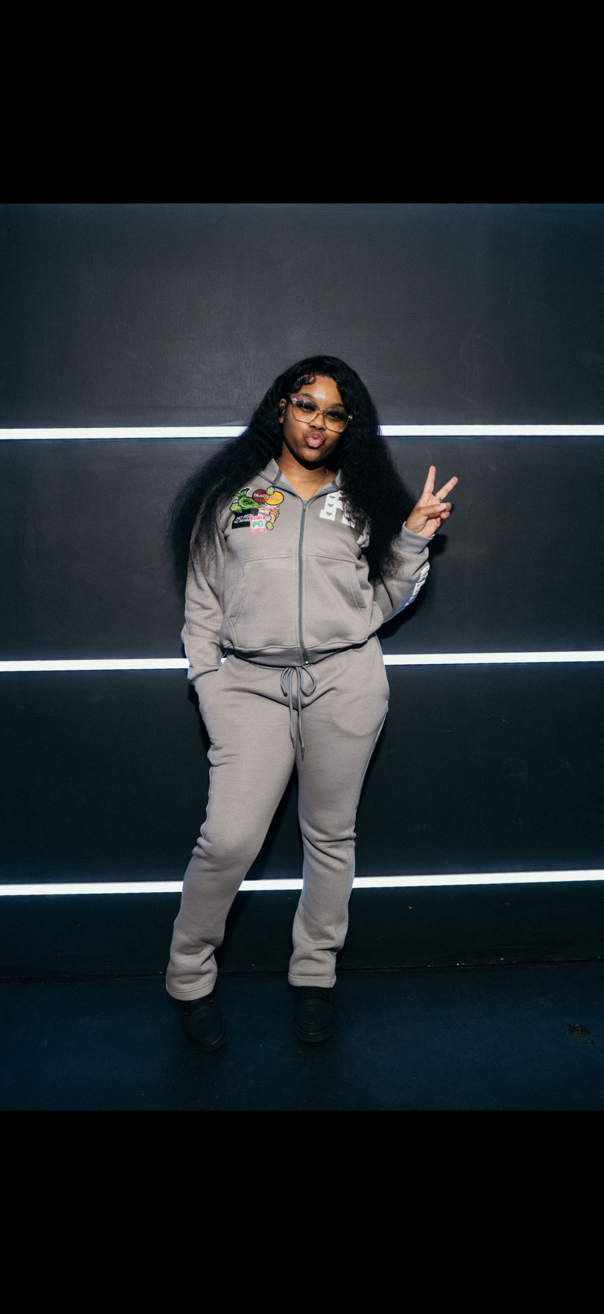Grey sweatsuit