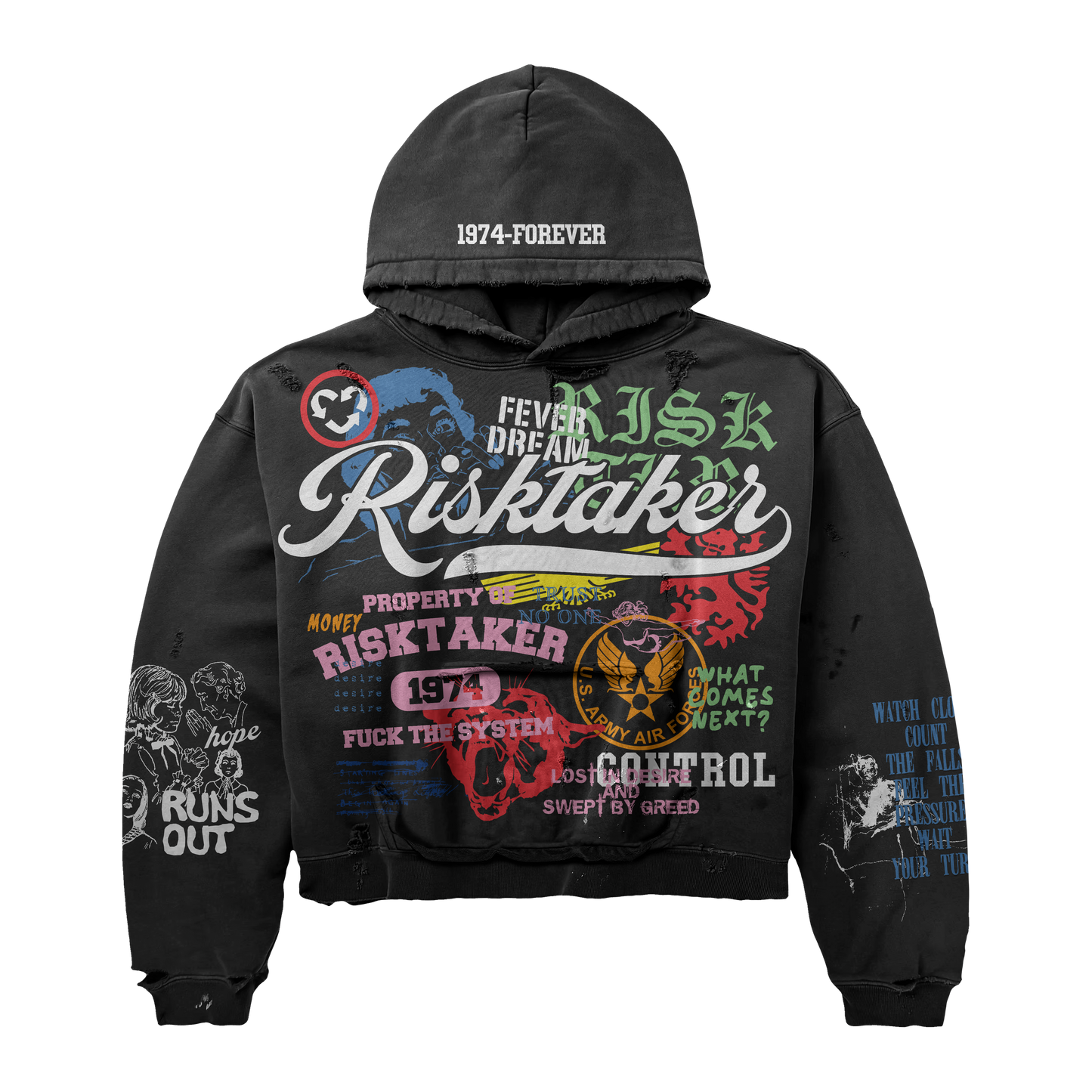 Black Risktakerrz Hoodie